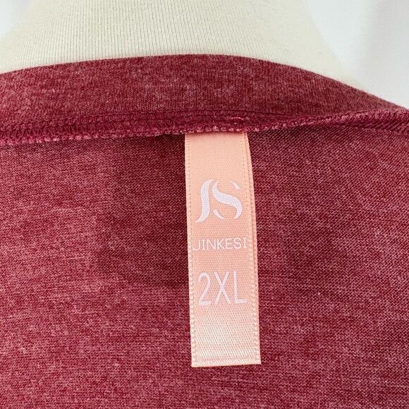 JS Amazon Brand Front Twist Short Sleeve Tee Shirt - Picture 4 of 5